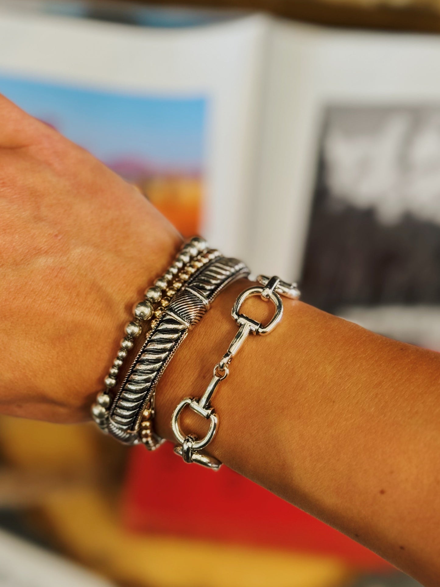Western Snaffle Bit Magnetic Bracelet