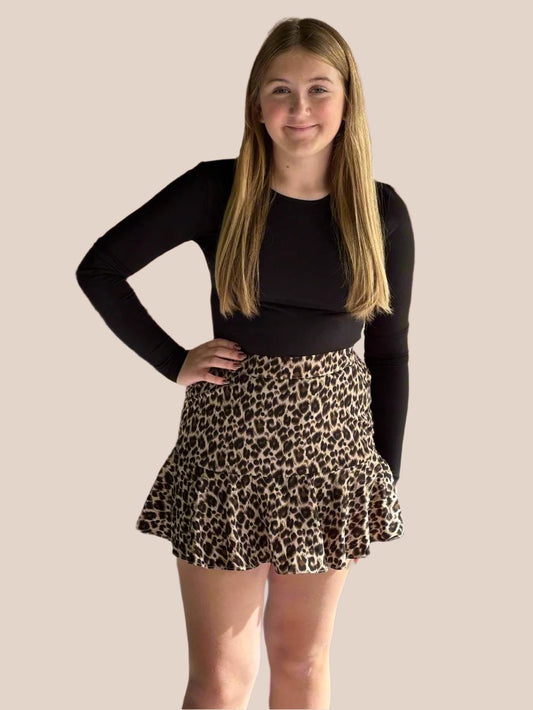 Steady As She Goes Leopard Skort