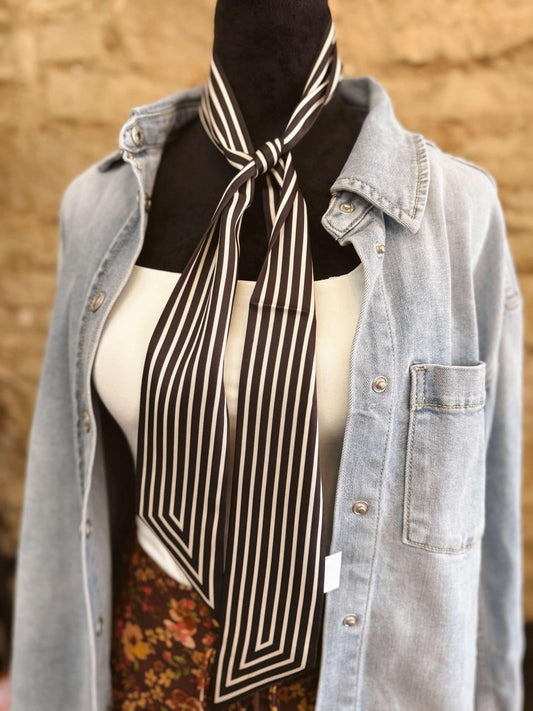 The Stripes Of Noir Scarf
