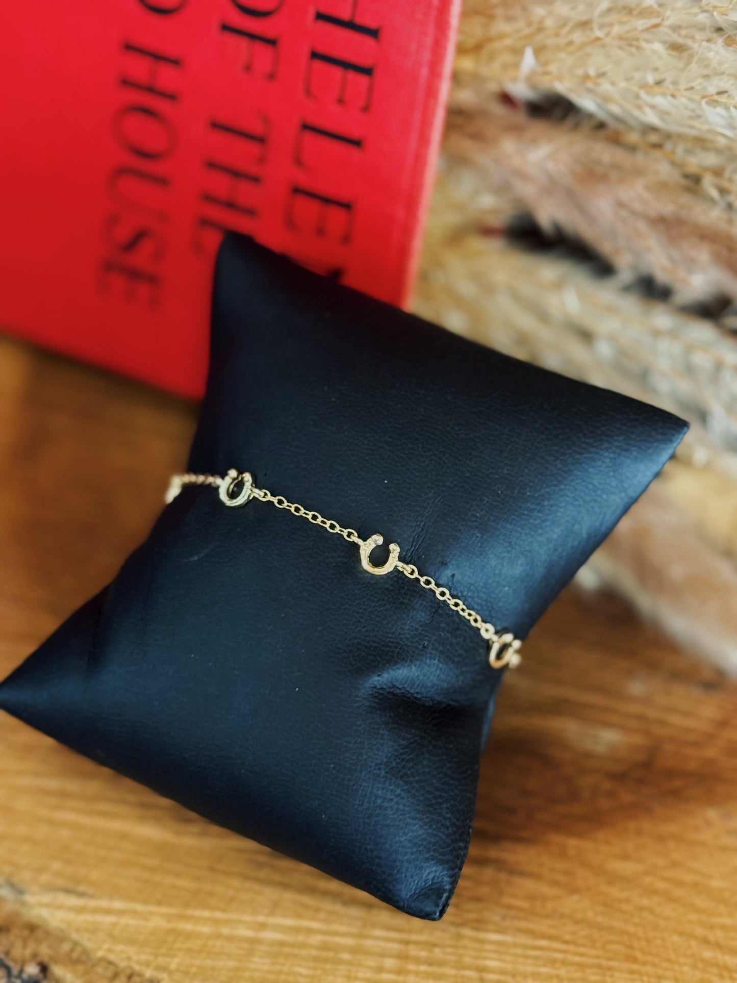 18K Lucky Horshoe Charm Bracelet