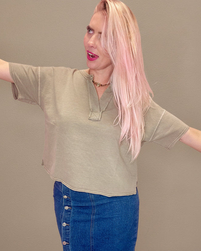 The Washed Wonder Boxy Top