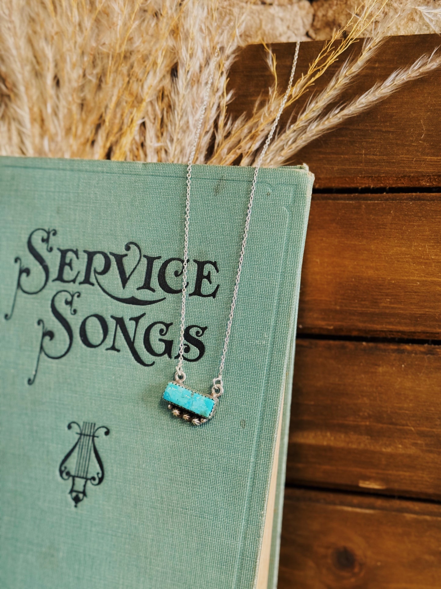 The Peso Turquoise Bar Necklace