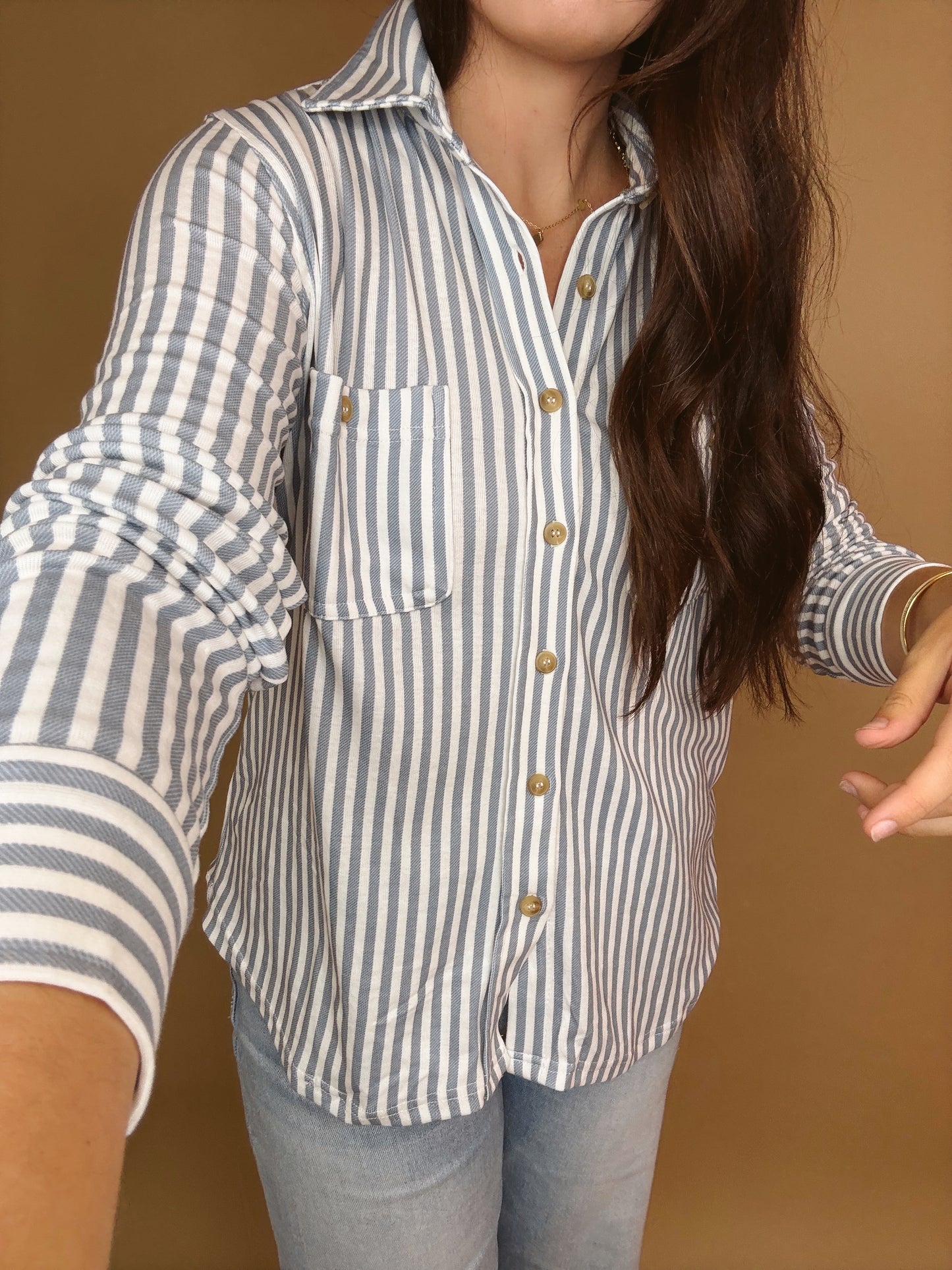 By The Sea Button Down Top