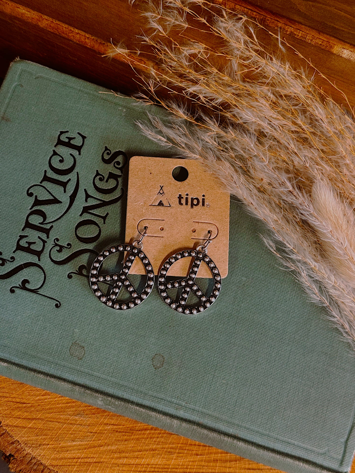 The Peace Studded Earrings