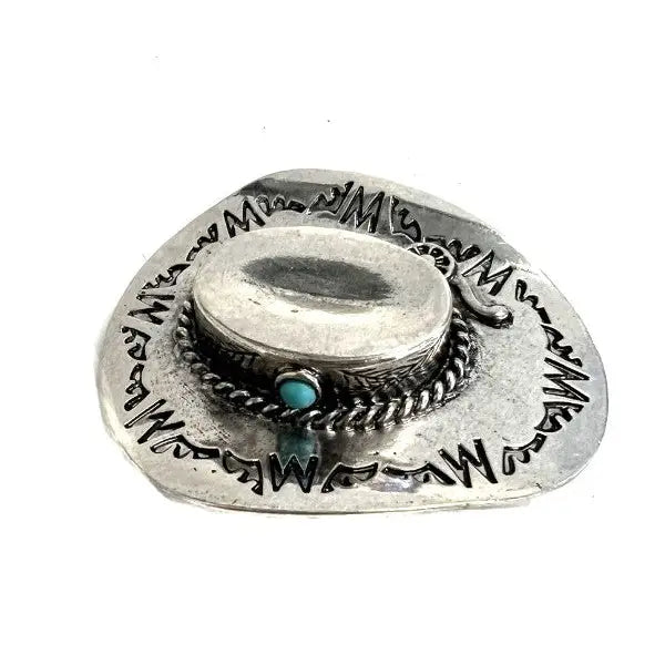 Cowboy Hat Belt Buckle