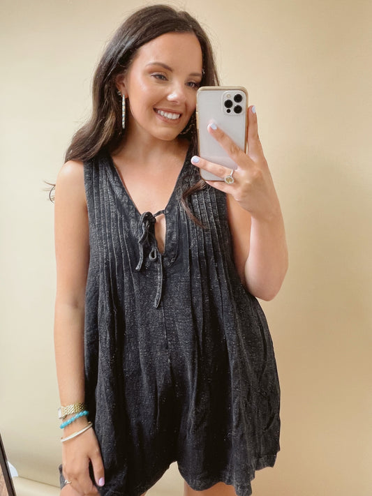 The Jessica Pleated Romper