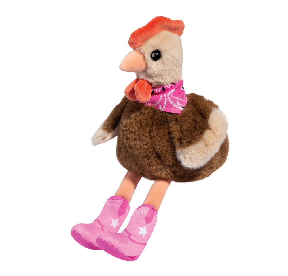 Cowgirl Chicken Stuffed Animal