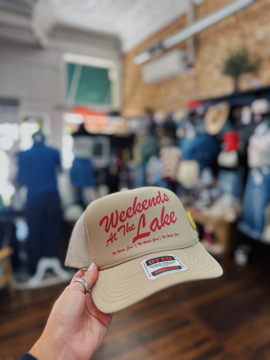 Weekends At The Lake Trucker Hat