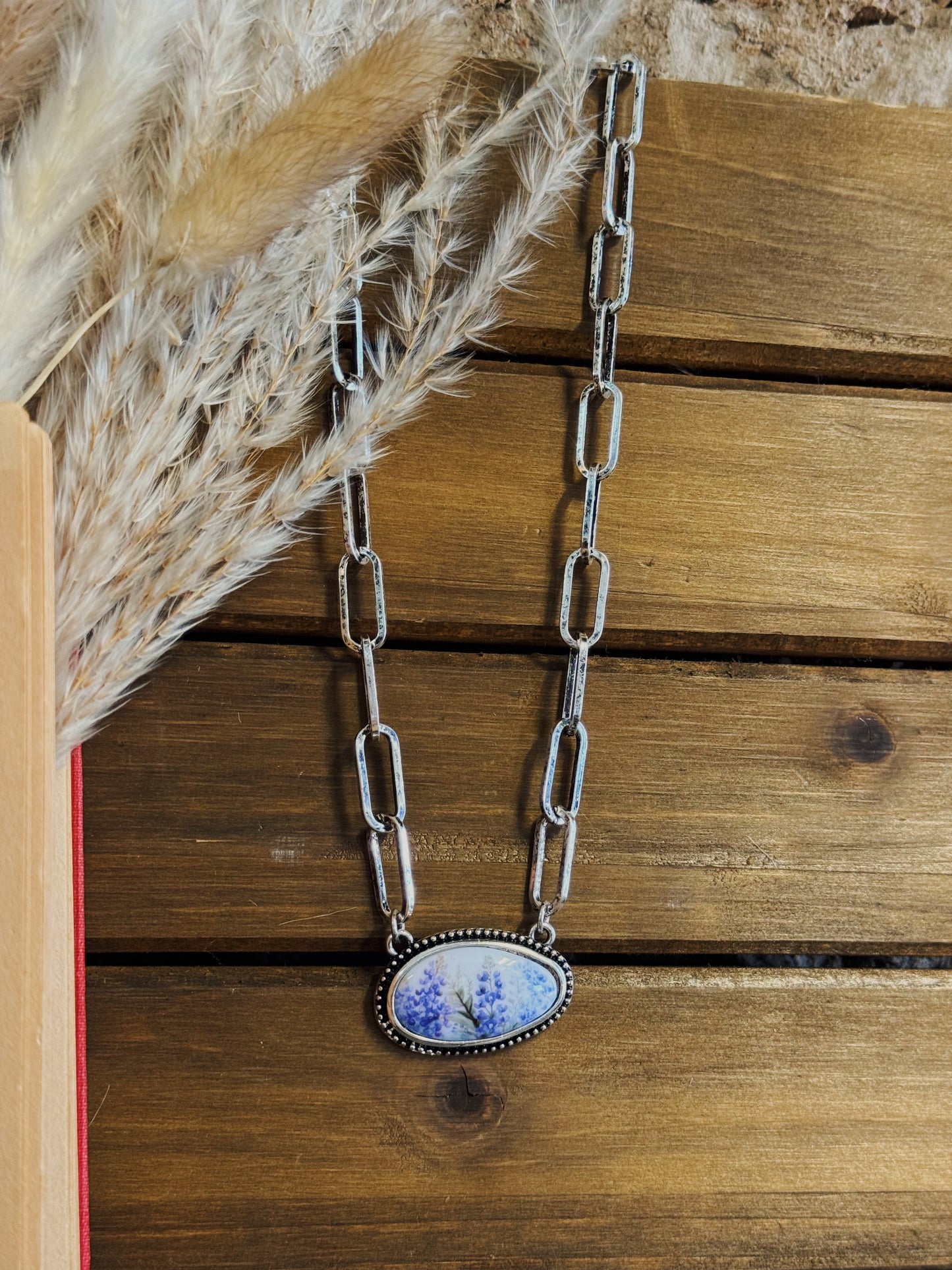 Bluebonnet Charm Necklace