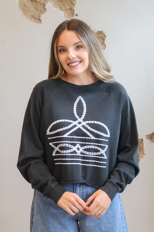 The Western Boot Design Long Sleeve