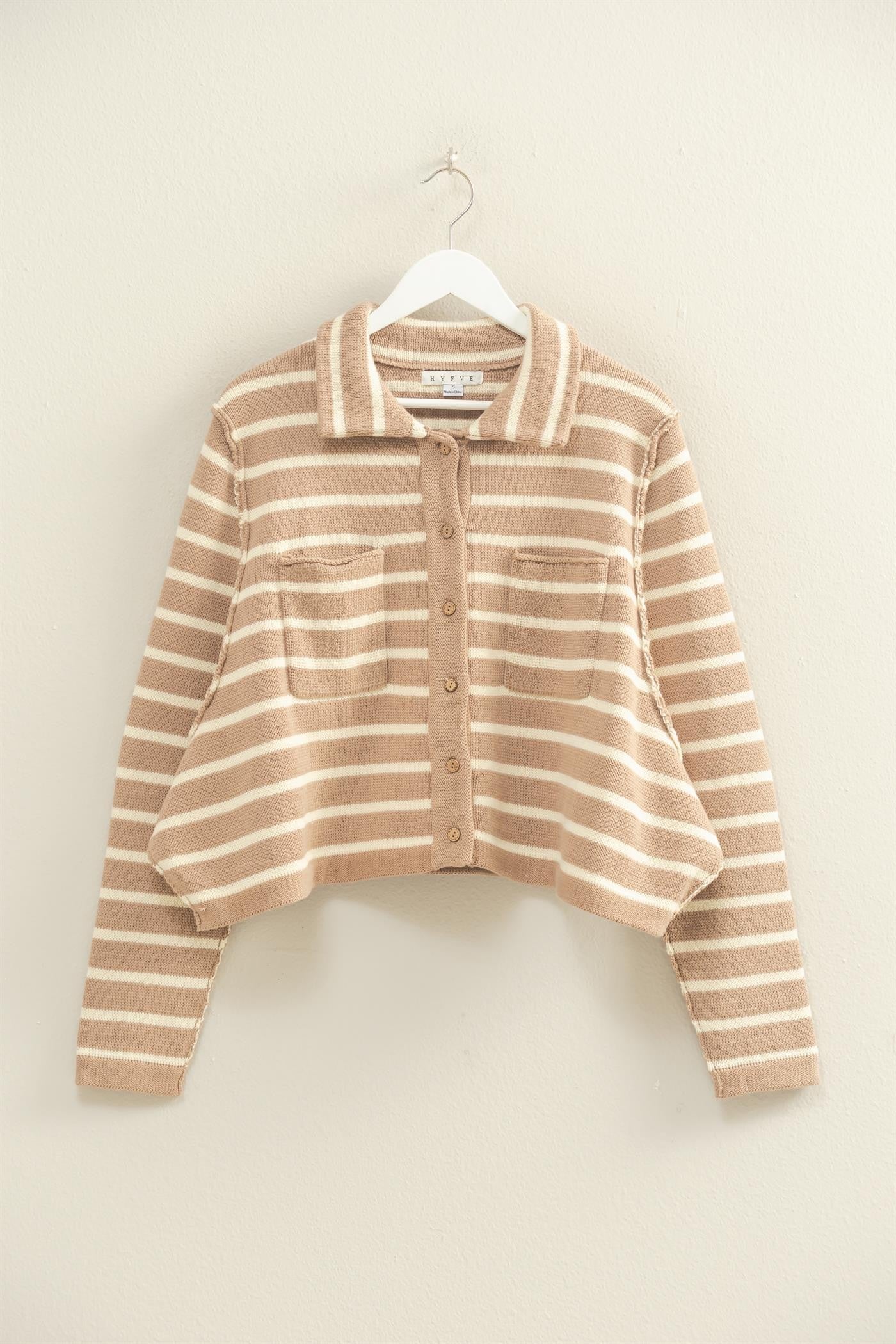 The Stripe Ease Cardigan
