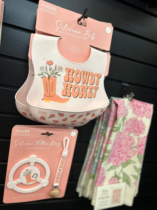 Howdy Honey Silicone Bib