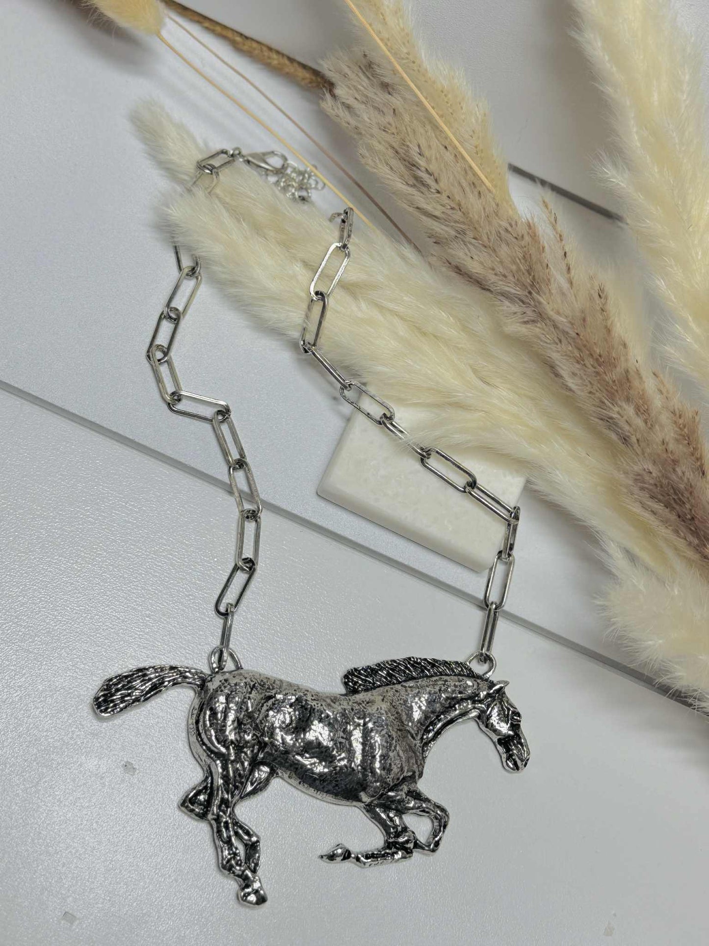 The Silver Stallion Necklace