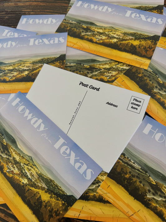 Howdy From Texas Postcard