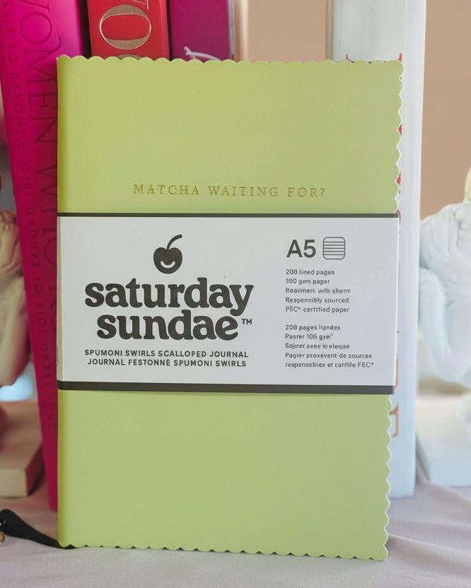 Matcha Scalloped Journal