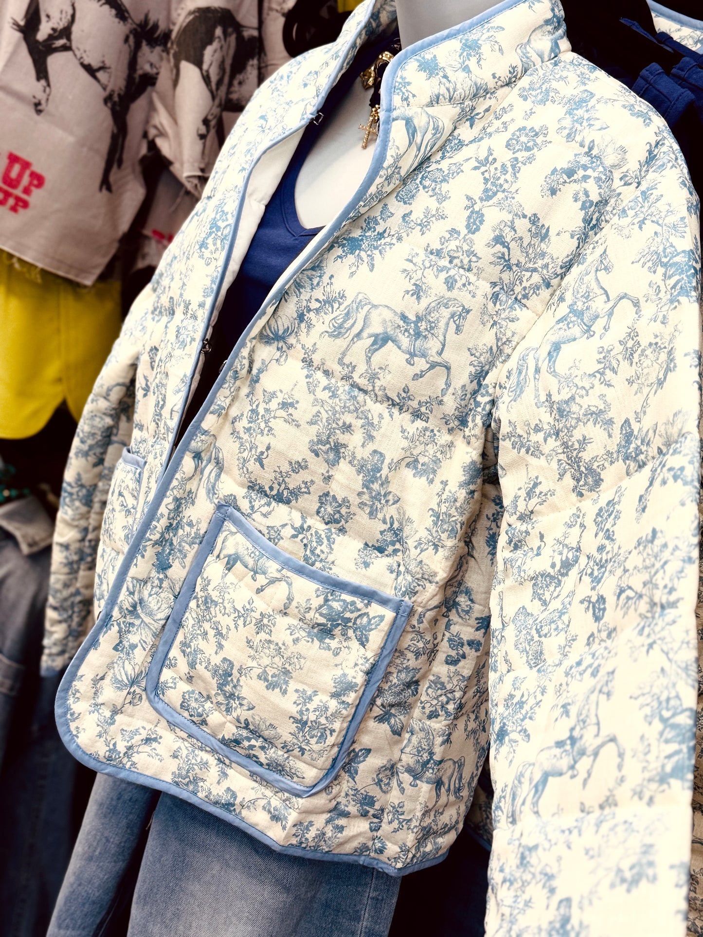 Blue Reign Padded Quilted Jacket