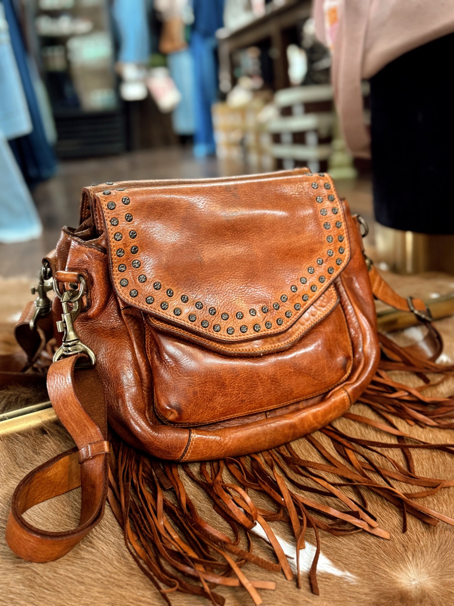The Venturo Fringe Crossbody Purse