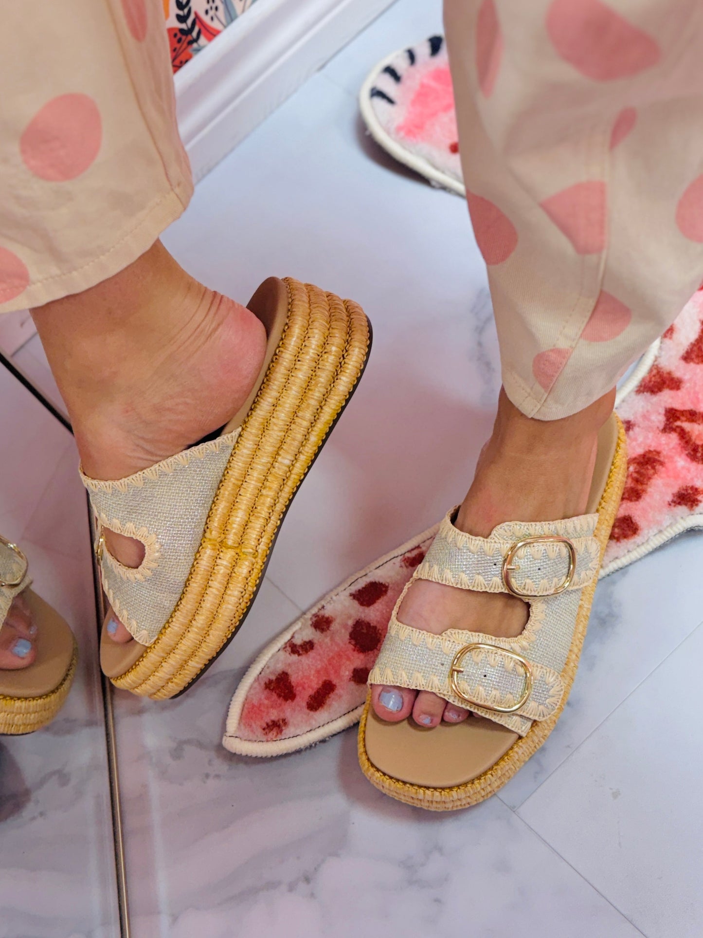 Heidi Boho Babe Platform Slides