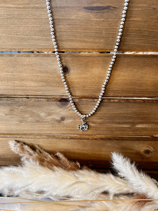 The Bucking Horse Charm Necklace