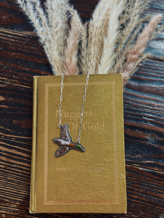 Taking Flight Duck Necklace