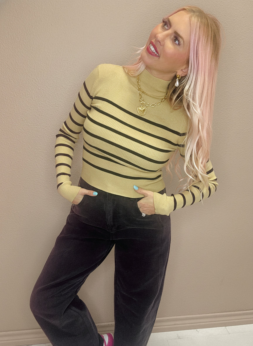 The City Stripe Knit Top