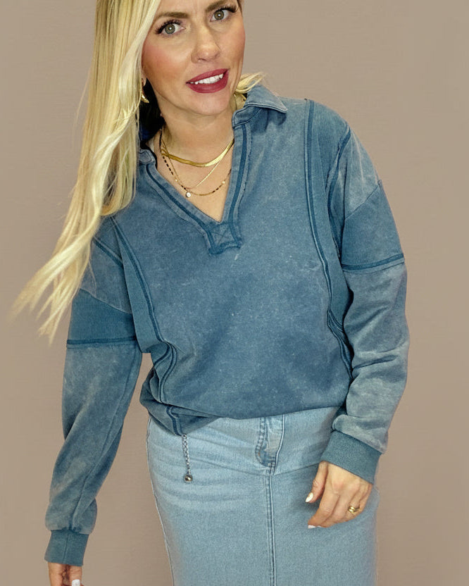 The Emory Mineral Washed Top