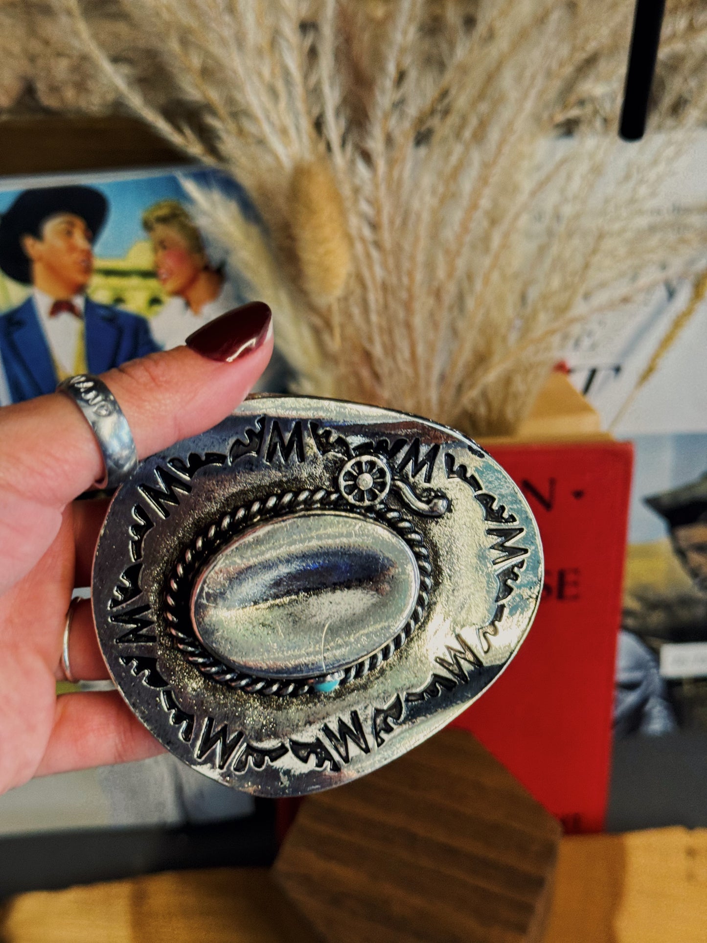 Cowboy Hat Belt Buckle