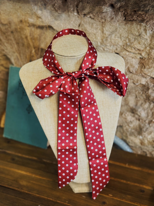 Red Polka Dot Moments Scarf