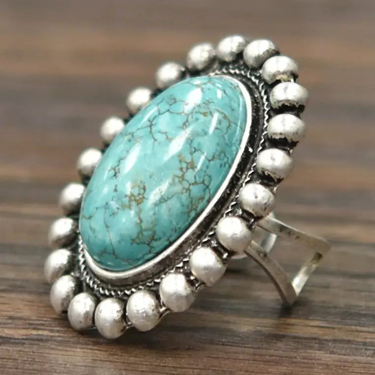 Desert Queen Statement Turquoise Ring