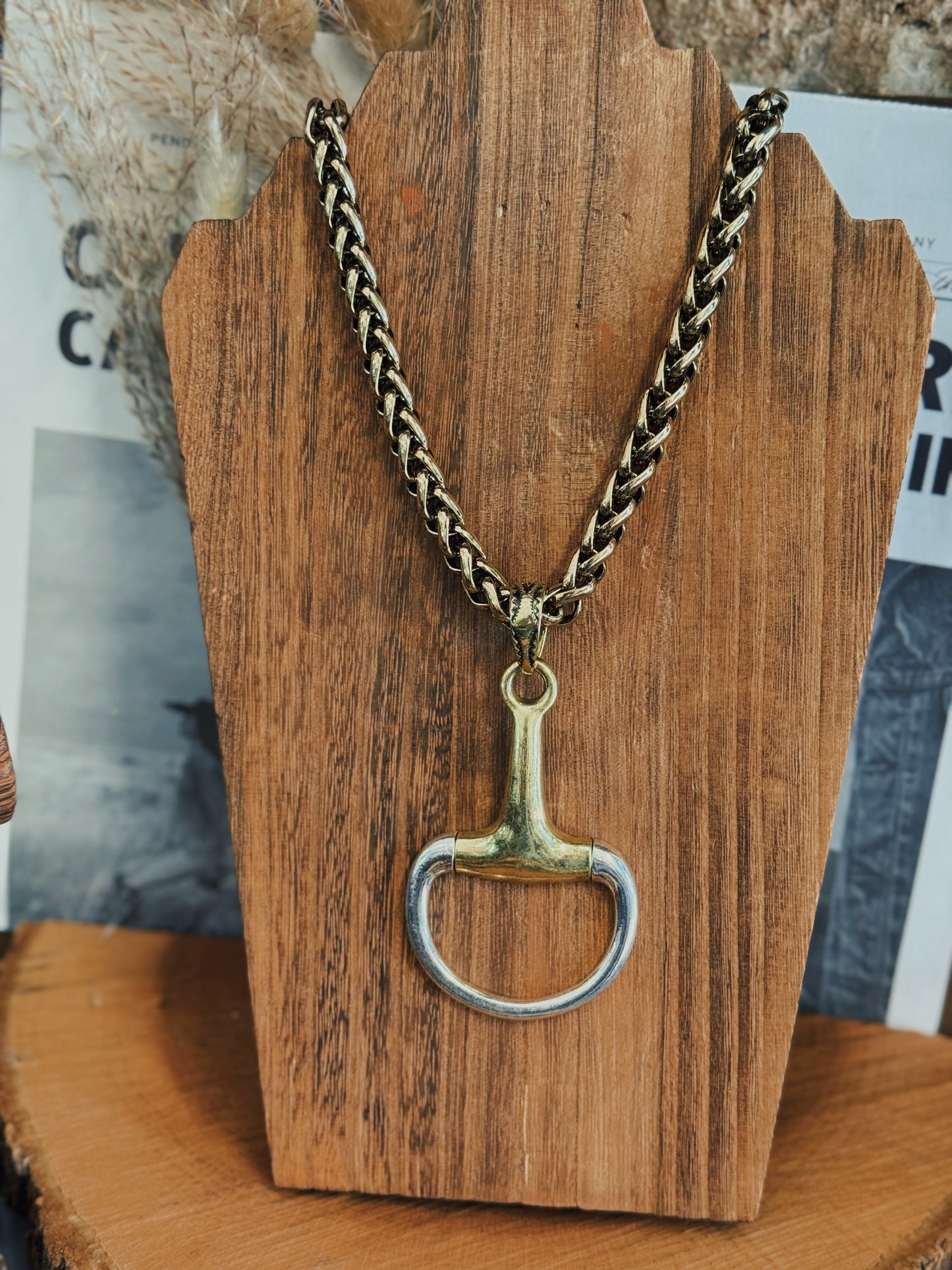 The Two-Tone Snaffle Necklace