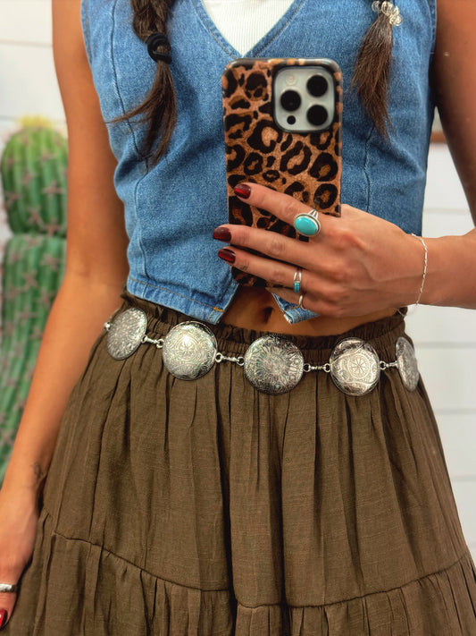 The Dakota Concho Belt