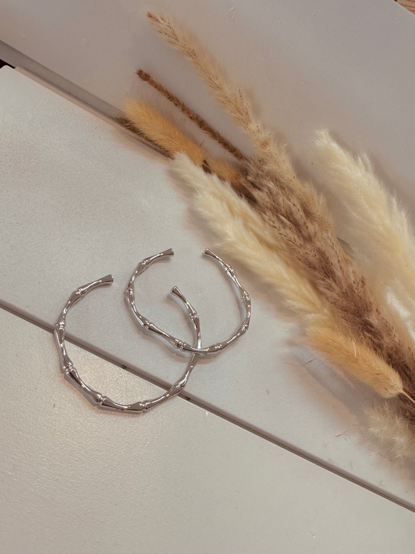 Glossy Bamboo Cuff Bracelet