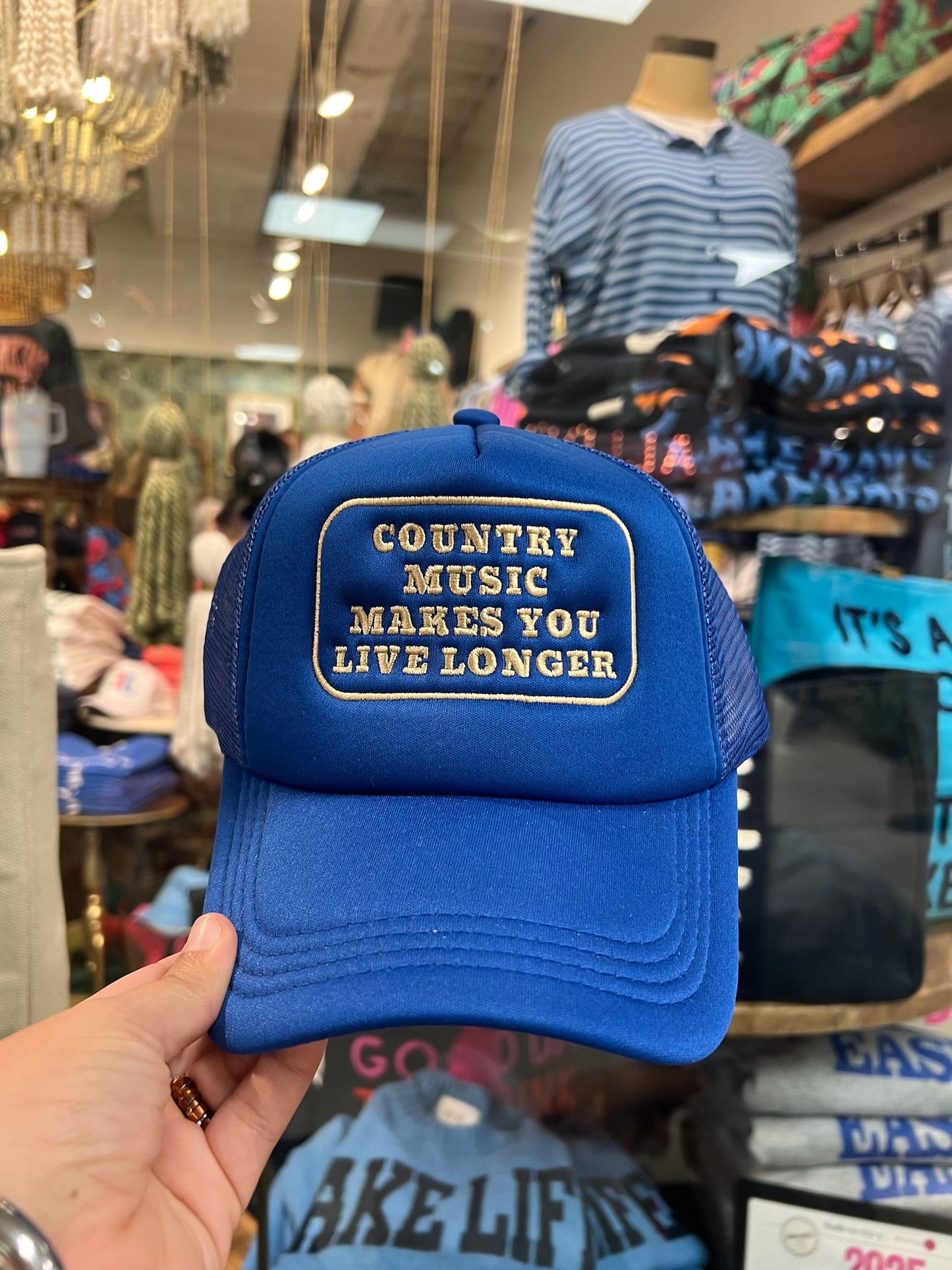 Country Music Makes You Live Longer Trucker Hat