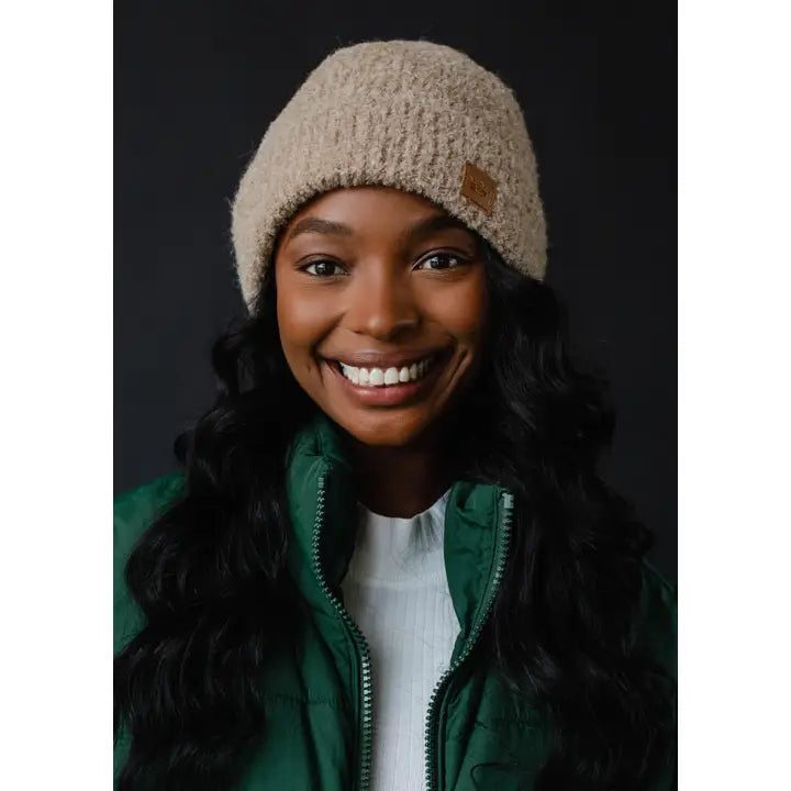 Tan Knit Beanie
