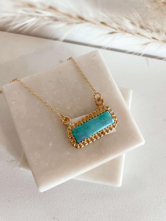 Sunlit Turquoise Necklace #111
