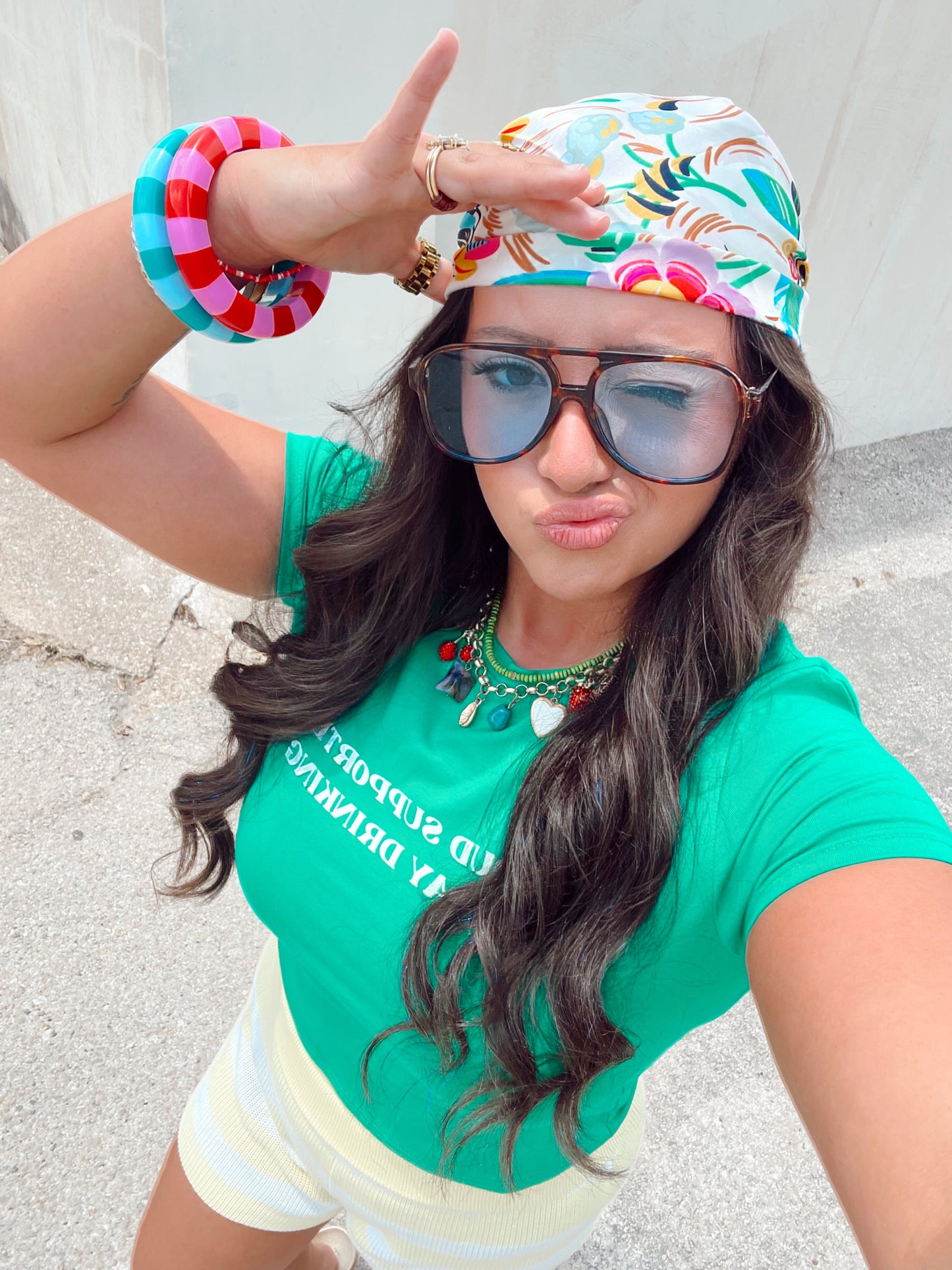 The Leopard Luxe Flyer Sunglasses
