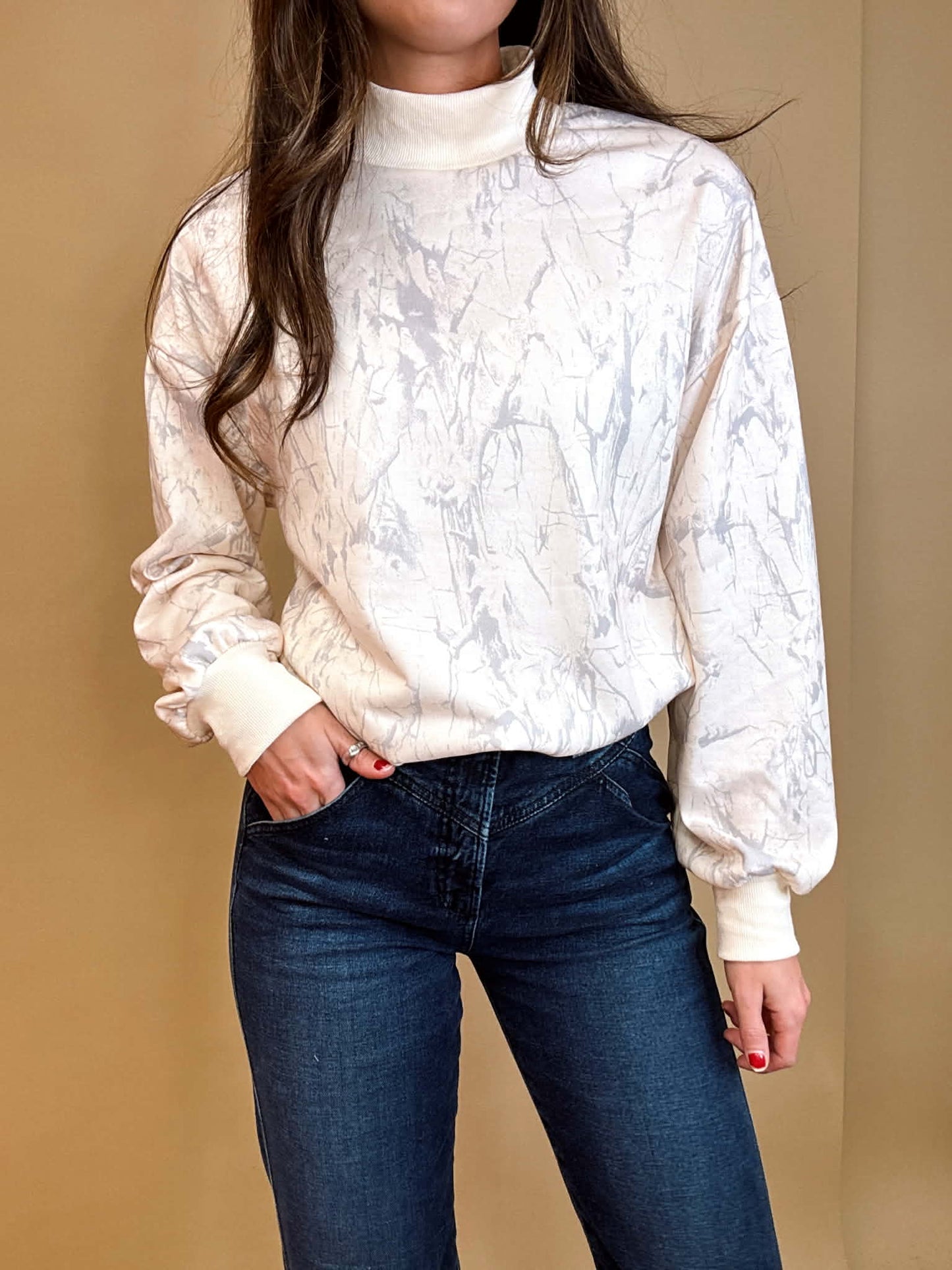 Woodland Camo Mockneck