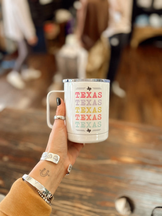 Texas Colorful Travel Mug