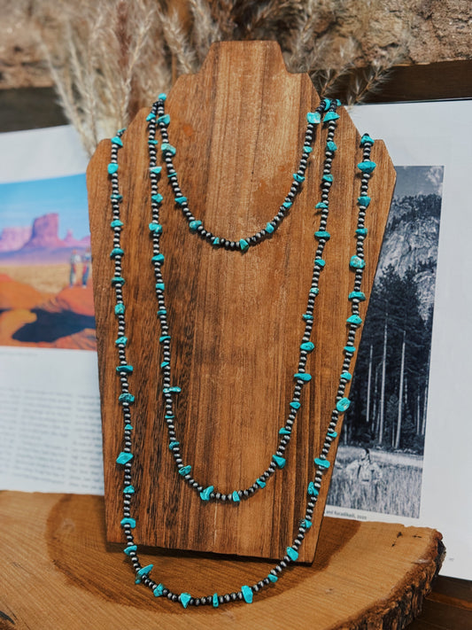 Turquoise Trails Layered Necklace