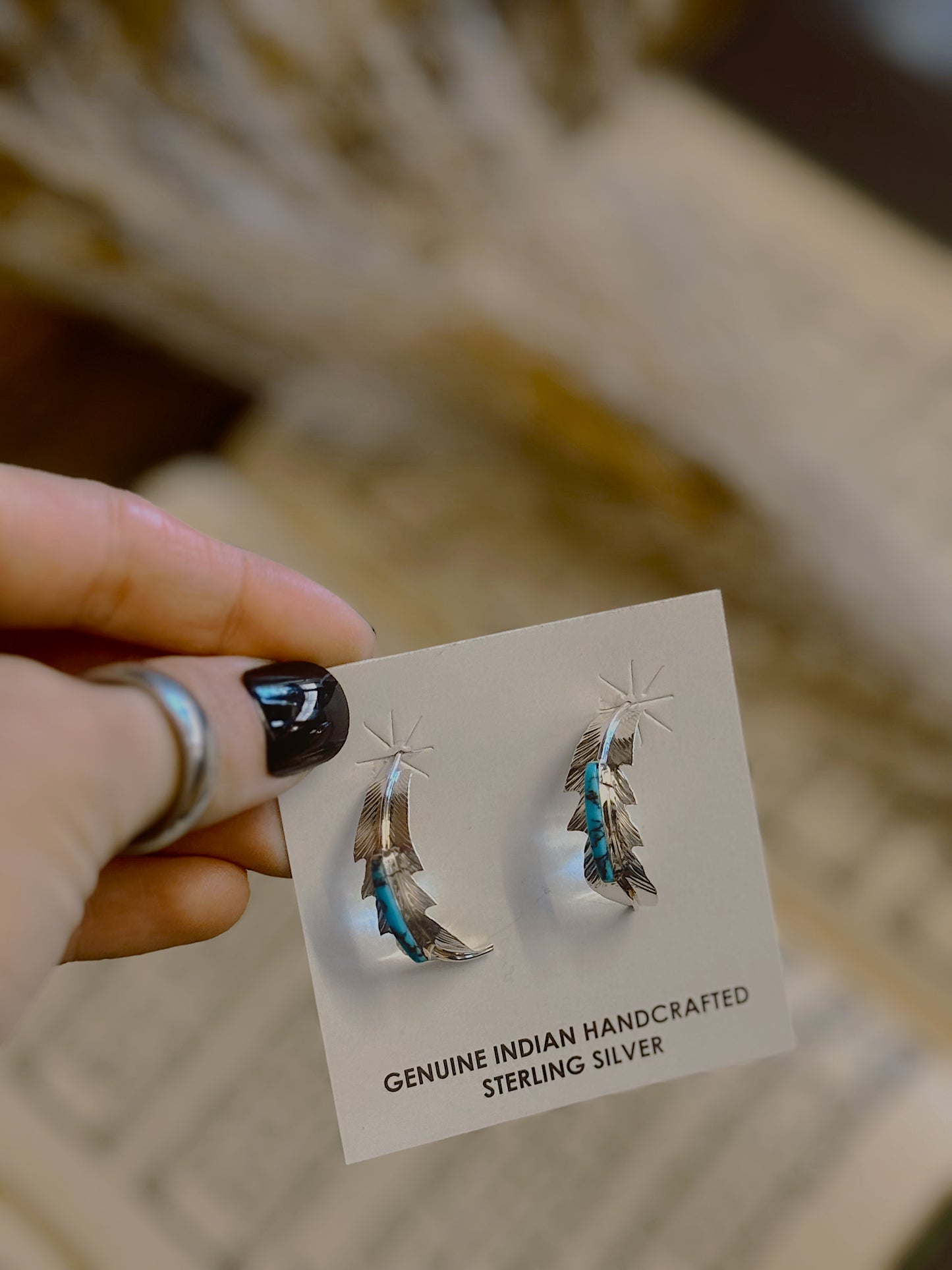 Feathered & Genuine Earrings