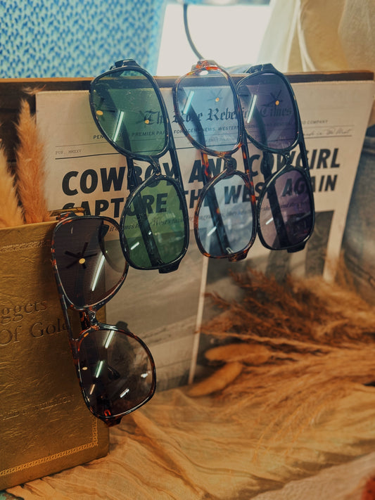The Leopard Luxe Flyer Sunglasses