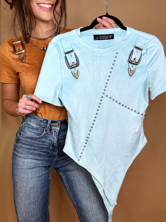 The Desert Rebel Suede Bodysuit