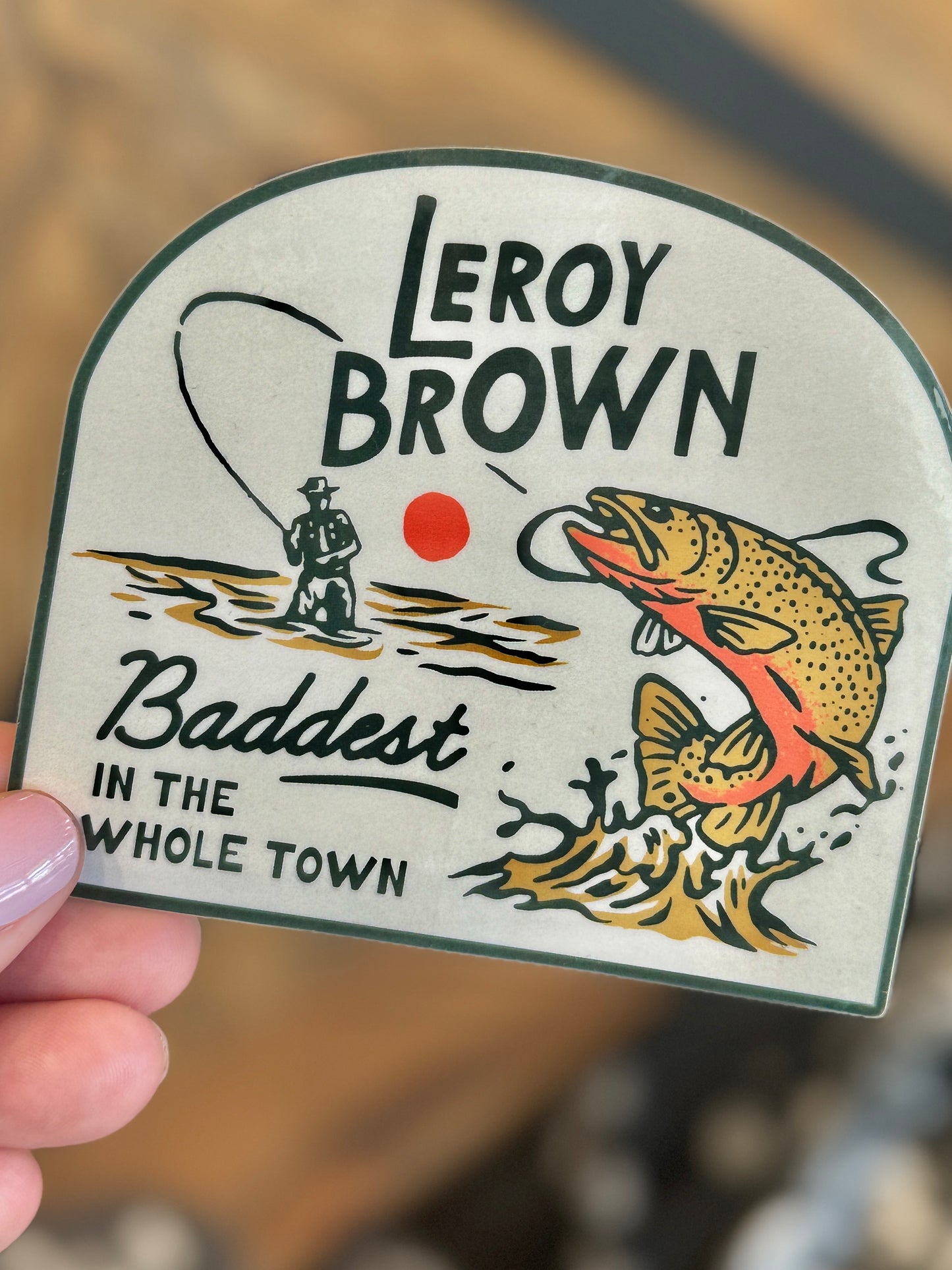 Leroy Brown Sticker