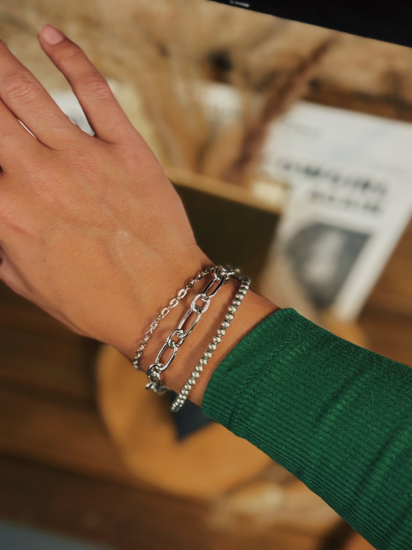 Silver Strands Bracelet