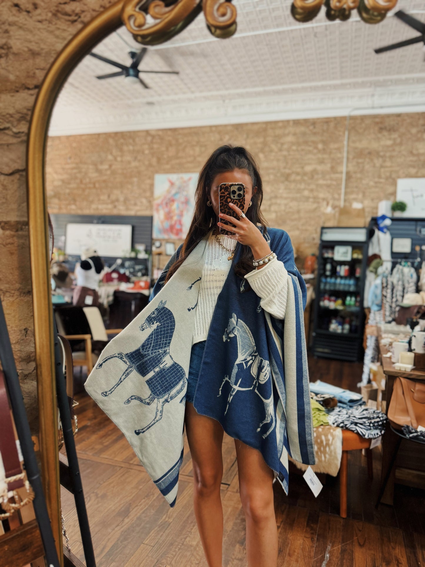 Equestrian Horse Wrap Shawl