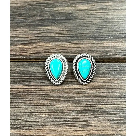 The Dallas Turquoise Studs