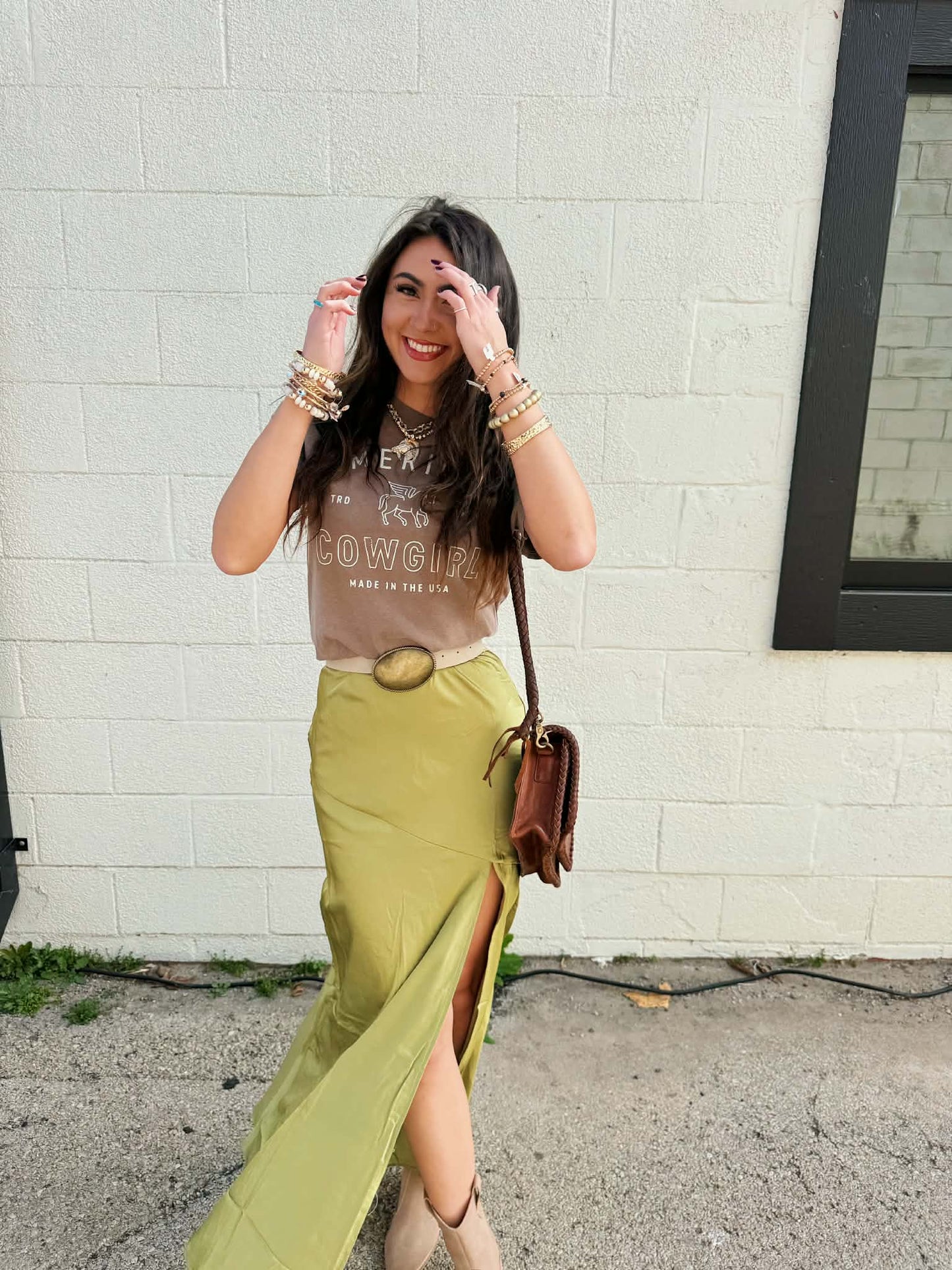 The Midnight Twist Satin Skirt