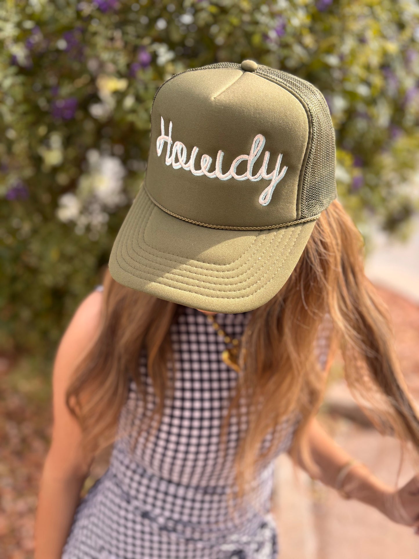 Howdy Embroidered Trucker Hat
