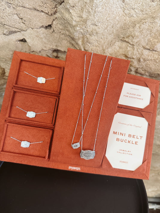 Mini Belt Buckle Mama Necklace