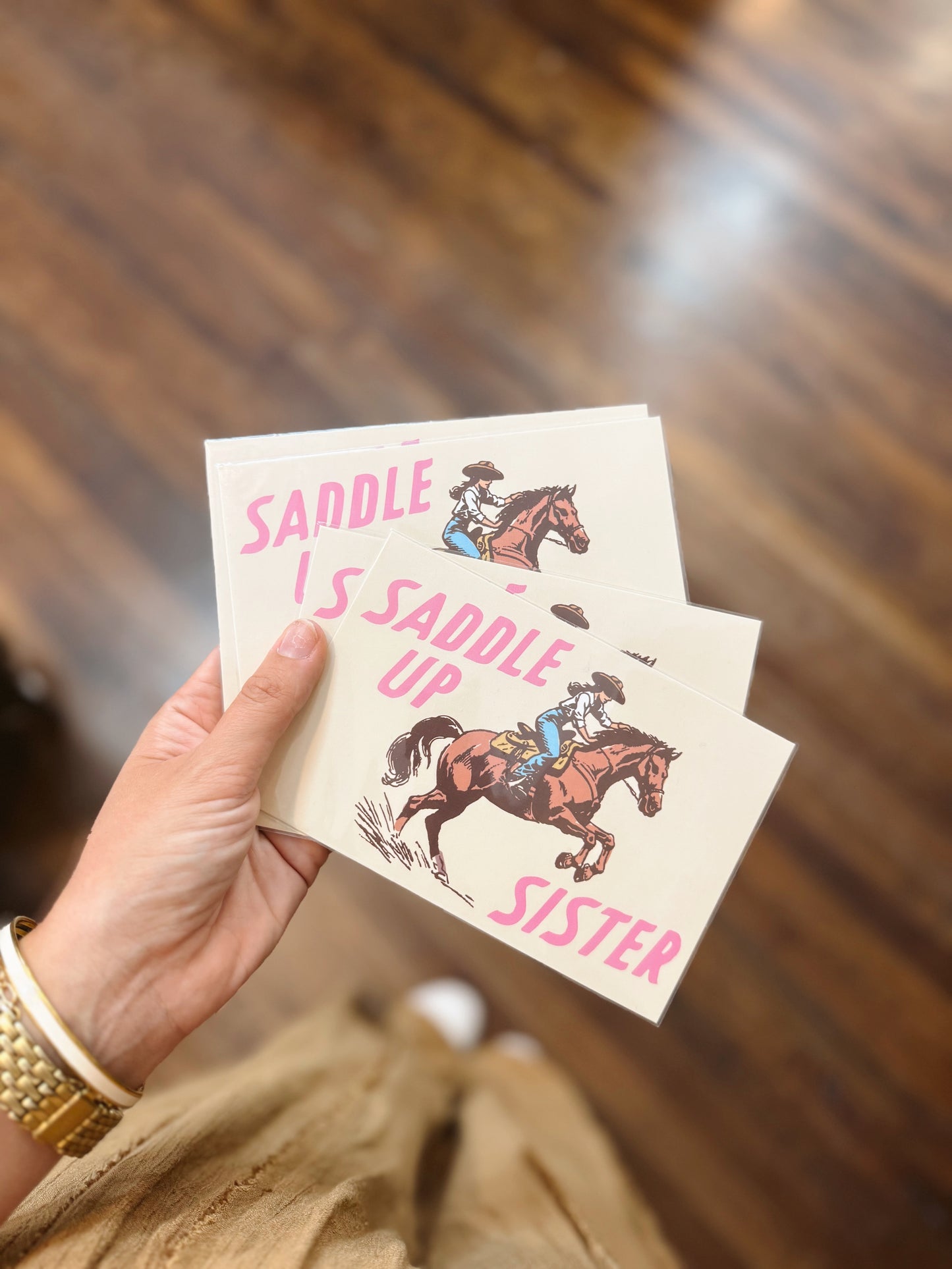 Saddle Up Sister Postcard